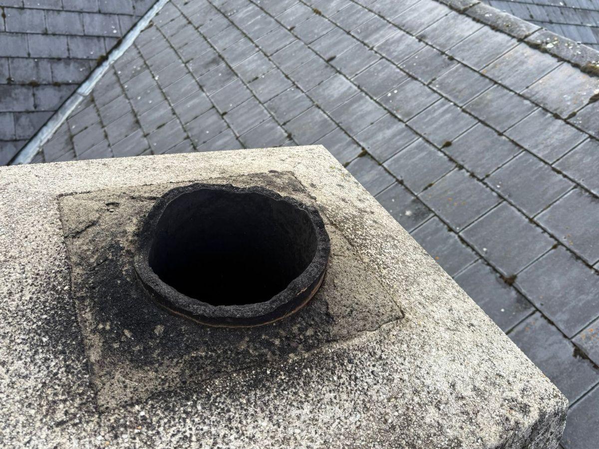 Chimney pot & capping: before